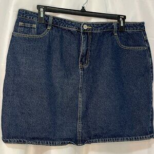 ChouYatou Women's Size 2XL XXL Denim Jean Skirt